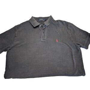 Polo Ralph Lauren Men's Gray Polo Shirt M Classic Fit Short Sleeve